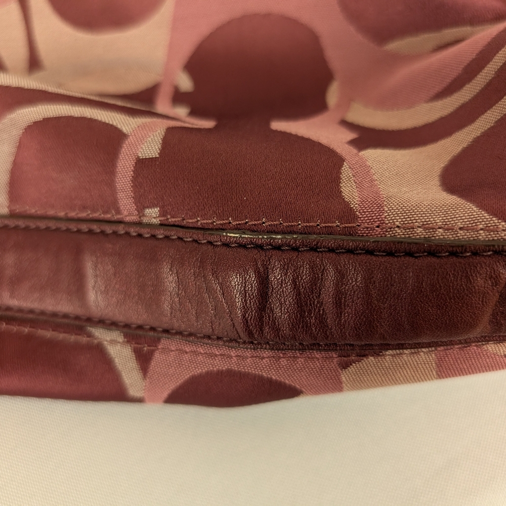 Coach Burgundy and Pink Shoulder Bag - Picture 16 of 16